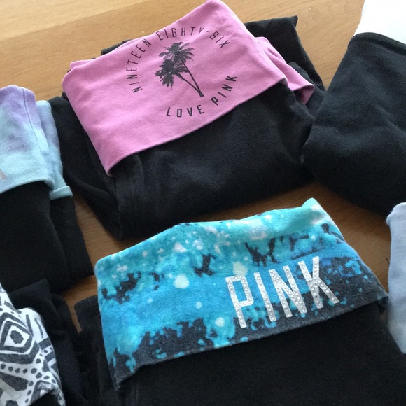 6 Pink Capri Leggings - Picture 3 of 4